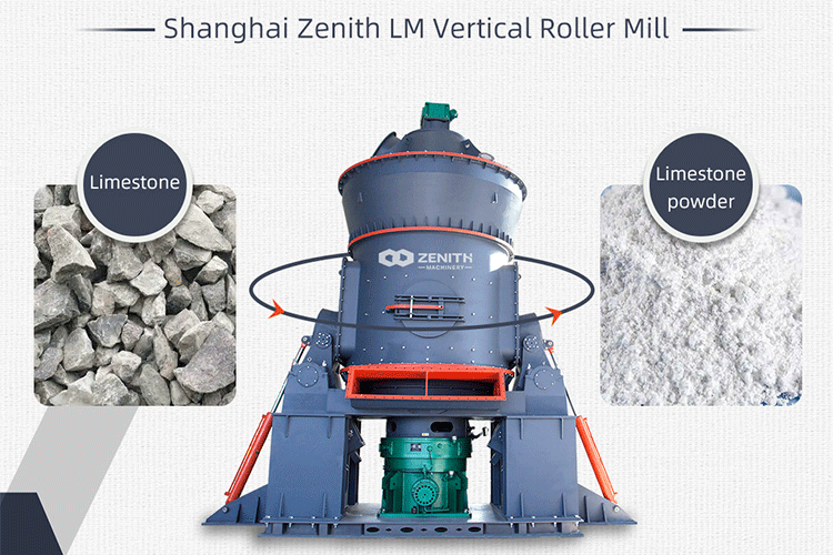 Shanghai Zenith LM vertical roller mill leads the new era of limestone processing